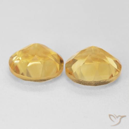 3.66克拉天然黄水晶，圆形的，VS