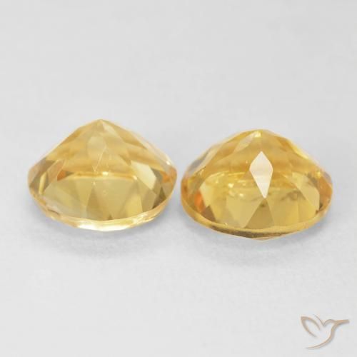 3.68克拉天然黄水晶，圆形的，VS