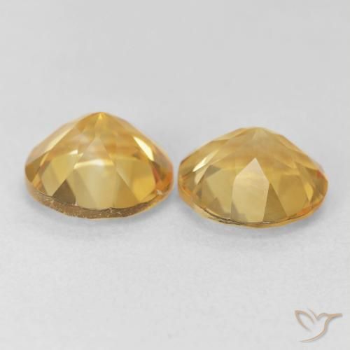 3.44克拉天然黄水晶，圆形的，VVS