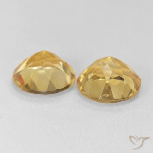 3.29克拉天然黄水晶，圆形的，VVS