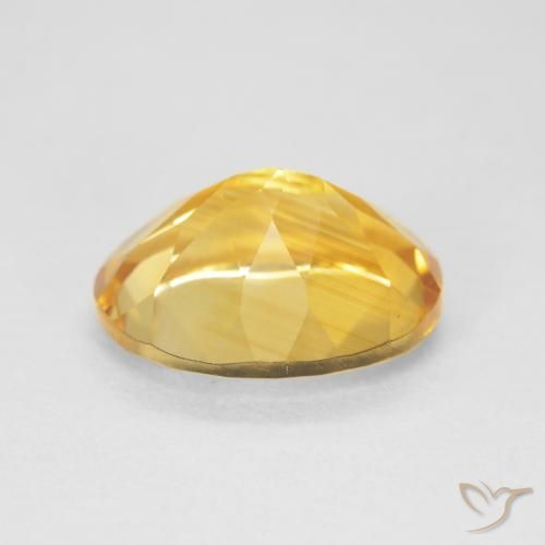 4.16克拉天然黄水晶，椭圆形，VVS