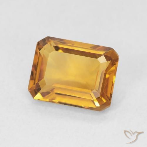 1.52克拉天然黄水晶，八边形，VVS