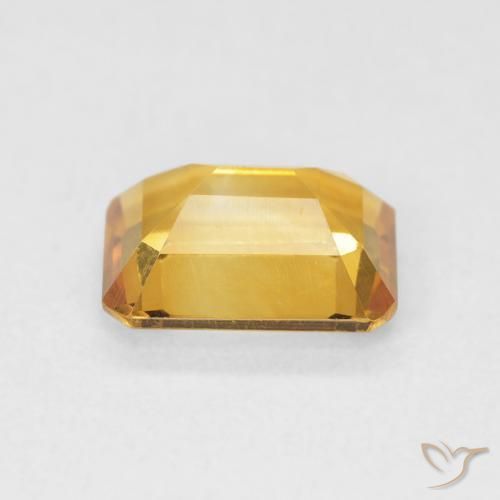 1.43克拉天然黄水晶，八边形，VVS
