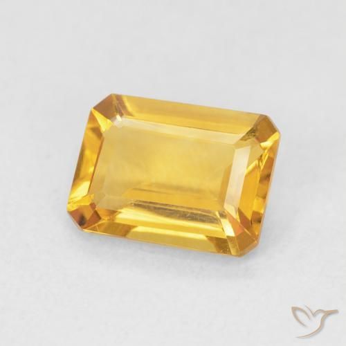 1.22克拉天然黄水晶，八边形，VVS