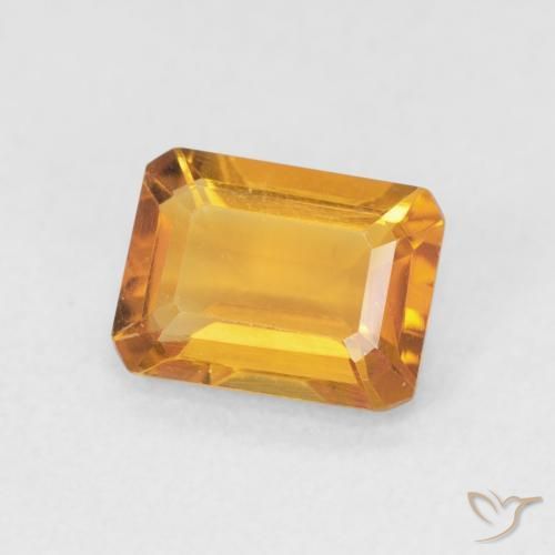 1.26克拉天然黄水晶，八边形，VVS