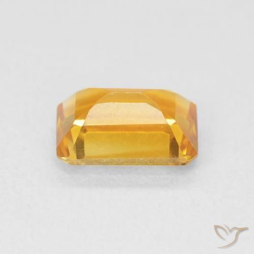 1.26克拉天然黄水晶，八边形，VVS