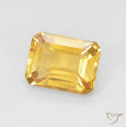 1.57克拉天然黄水晶，八边形，VVS