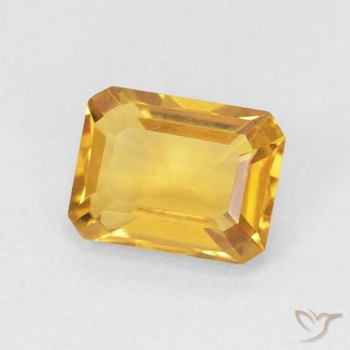 1.52克拉天然黄水晶，八边形，VVS