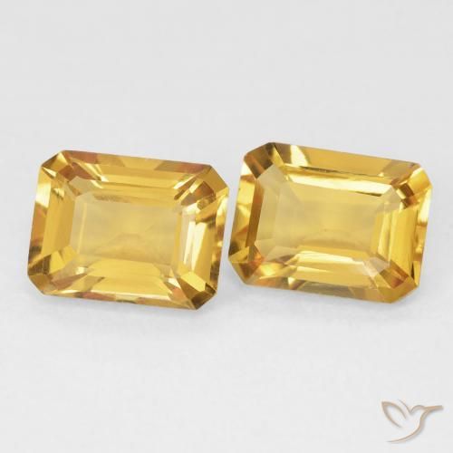 2.86克拉天然黄水晶，八边形，VVS-VS