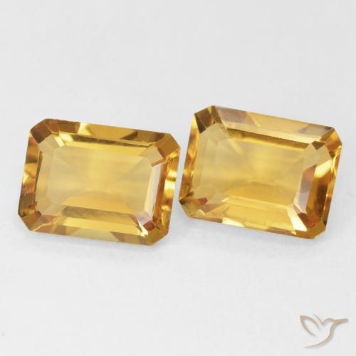 2.84克拉天然黄水晶，八边形，VVS-VS