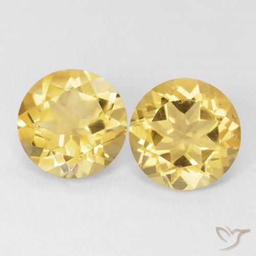 3.61ctw 天然 托斯卡纳黄 黄水晶, 圆形的, VVS-VS