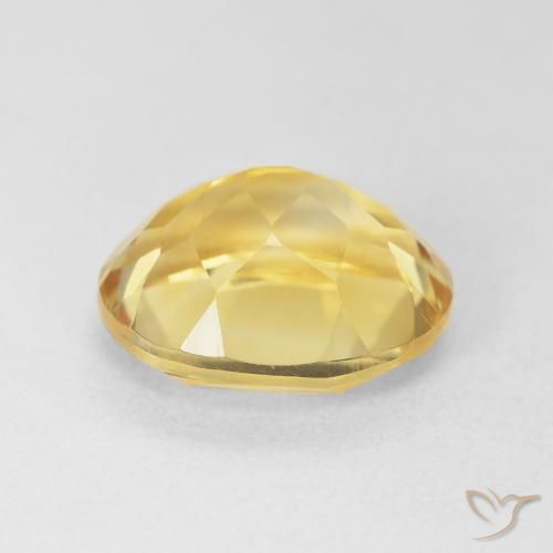 4.74克拉天然黄水晶，椭圆形，VVS