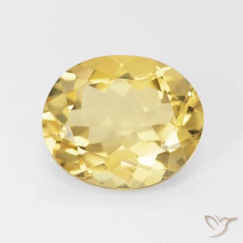 4.36ct 天然 托斯卡纳黄 黄水晶, 椭圆形, VVS
