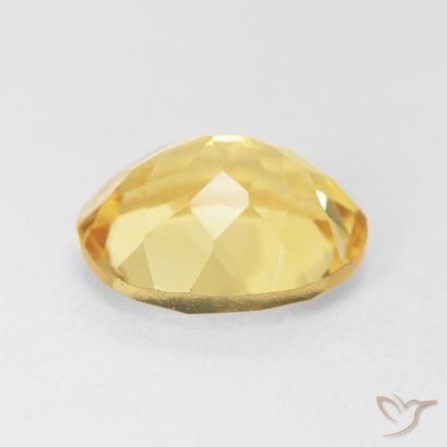 4.36克拉天然黄水晶，椭圆形，VVS