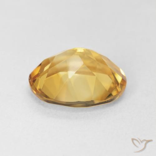 3.88克拉天然黄水晶，椭圆形，VVS