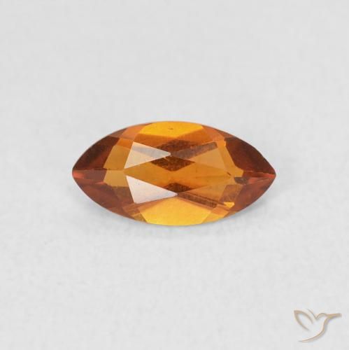 0.46ct 天然 橙棕色 黄水晶, 榄尖形, VS