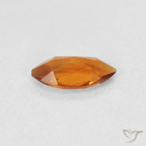 0.46克拉天然黄水晶，榄尖形，VS