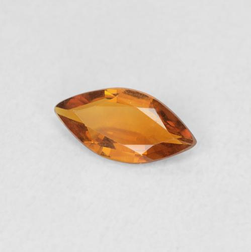 0.37克拉天然黄水晶，榄尖形，VVS