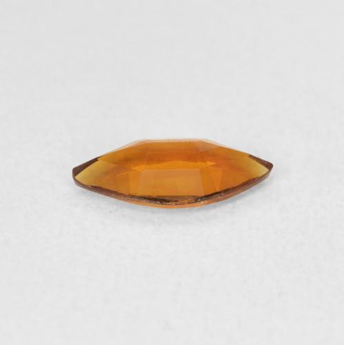 0.37克拉天然黄水晶，榄尖形，VVS