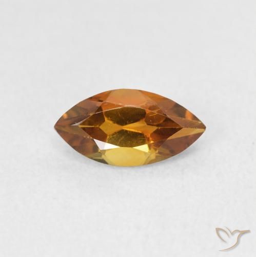 0.58ct 天然 橙棕色 黄水晶, 榄尖形, VS