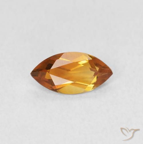 0.47ct 天然 黄金色 黄水晶, 榄尖形, VVS