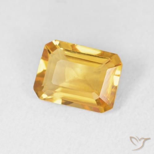 1.18克拉天然黄水晶，八边形，VVS