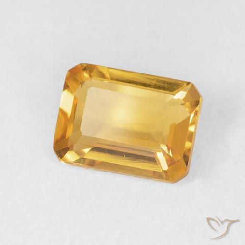 1.49克拉天然黄水晶，八边形，VVS