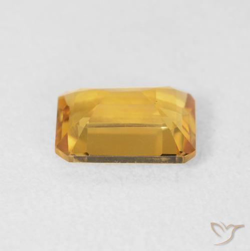1.37克拉天然黄水晶，八边形，VVS-VS