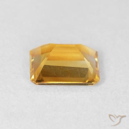 1.23克拉天然黄水晶，八边形，VVS-VS