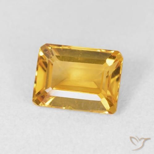 1.58克拉天然黄水晶，八边形，VVS-VS