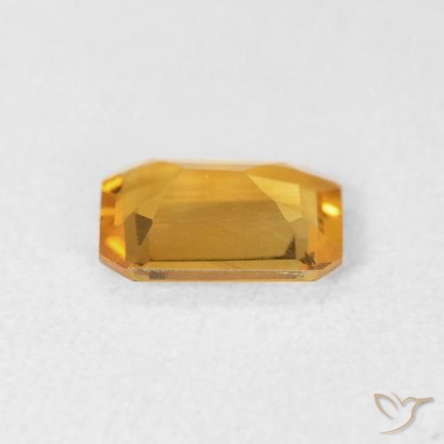 1.05克拉天然黄水晶，八边形，VVS-VS