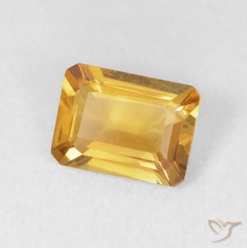 1.29克拉天然黄水晶，八边形，VVS-VS