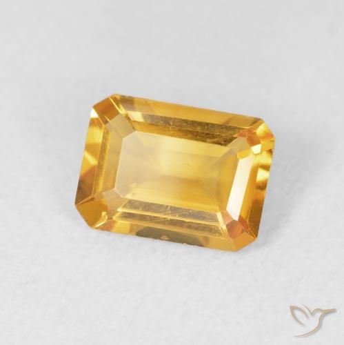 1.15克拉天然黄水晶，八边形，VVS