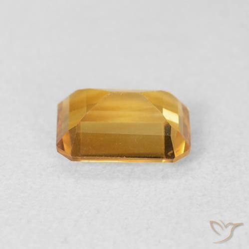 1.25克拉天然黄水晶，八边形，VVS