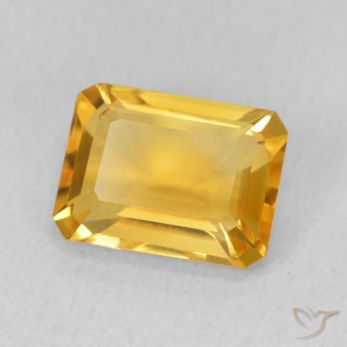 1.54克拉天然黄水晶，八边形，VVS