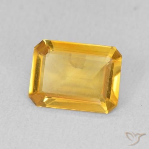 1.09克拉天然黄水晶，八边形，VVS
