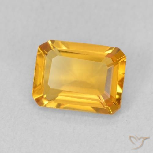 1.21克拉天然黄水晶，八边形，VVS