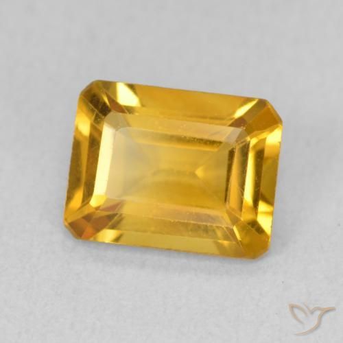 1.38克拉天然黄水晶，八边形，VVS-VS