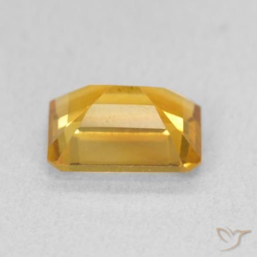 1.38克拉天然黄水晶，八边形，VVS-VS