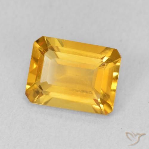 1.36克拉天然黄水晶，八边形，VVS-VS