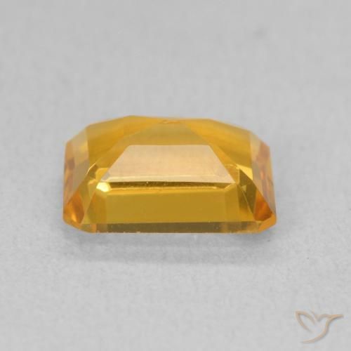 1.42克拉天然黄水晶，八边形，VVS