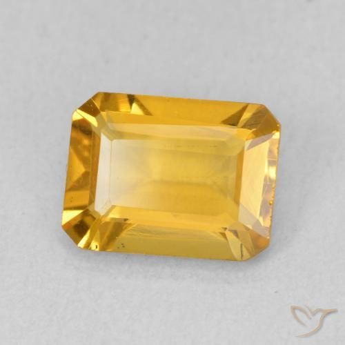 1.35克拉天然黄水晶，八边形，VVS-VS
