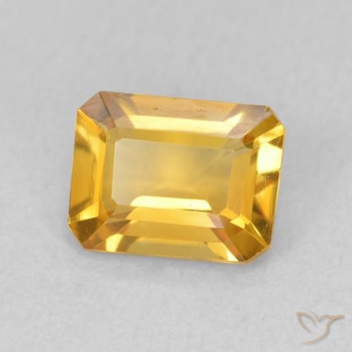 1.29克拉天然黄水晶，八边形，VVS-VS