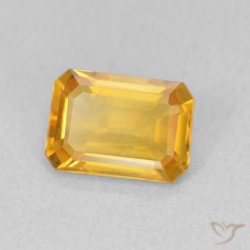 1.07克拉天然黄水晶，八边形，VVS-VS