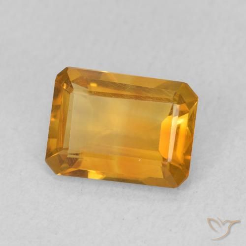 1.12克拉天然黄水晶，八边形，VVS-VS