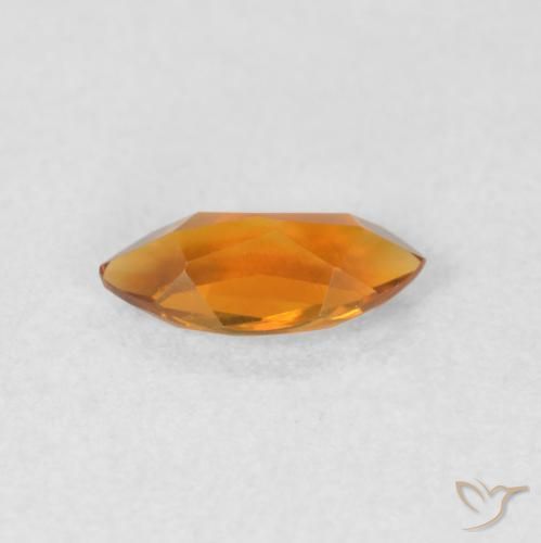 0.50克拉天然黄水晶，榄尖形，VVS-VS
