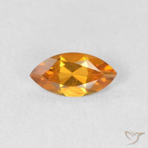 0.48ct 天然 黄金色 黄水晶, 榄尖形, VVS-VS
