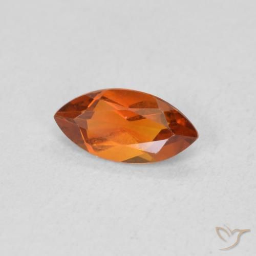 0.47克拉天然黄水晶，榄尖形，VVS-VS