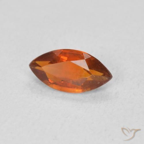 0.52克拉天然黄水晶，榄尖形，VVS-VS