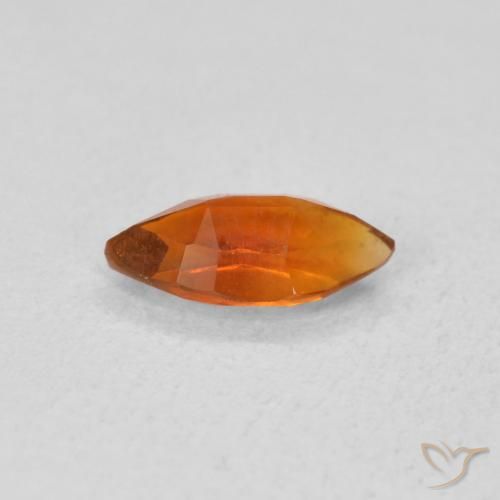 0.52克拉天然黄水晶，榄尖形，VVS-VS